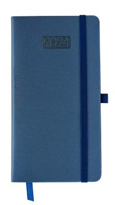 Opakowanie Kalendarz 2024 flex z gumką Dl Tygodniowy niebieski V1