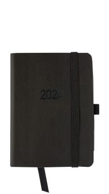 Opakowanie Kalendarz 2024 flex z gumką kieszonkowy V3 czarny