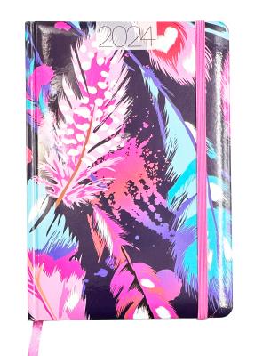 Opakowanie Kalendarz 2024 foto lux z gumką A5 tygodniowy  V4