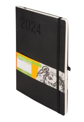 Okładka książki Kalendarz 2024 Impresja B5 czarny TDW