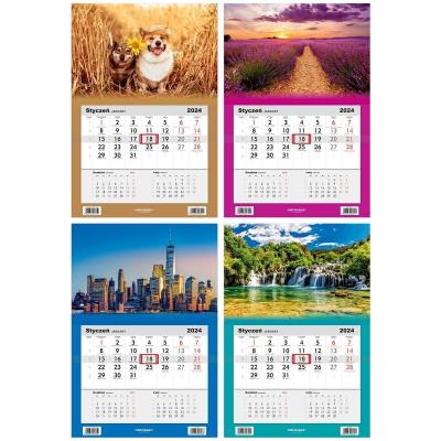 Kalendarz 2024 jednodzielny mix. Wydawca: Narcissus. SmakLiter.pl Opakowanie Kalendarz 2024 jednodzielny mix