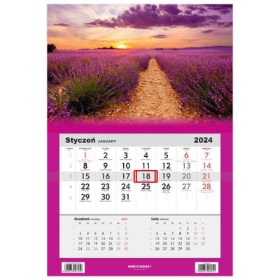 Opakowanie Kalendarz 2024 Jednodzielny Prowansja