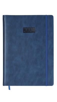 Opakowanie Kalendarz 2024 lux z gumką A4 tygodniowy V2 granatowy