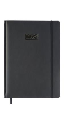 Opakowanie Kalendarz 2024 lux z gumką A4 tygodniowy V5 czarny