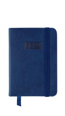 Opakowanie Kalendarz 2024 lux z gumką kieszonkowy  V5 granatowy