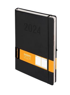 Okładka książki Kalendarz 2024 Memo A4 DNS czarny