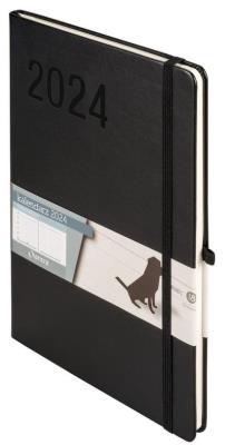 Okładka książki Kalendarz 2024 Minimalizm B5 czarny TNS