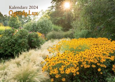 Kalendarz 2024 Ogrody lux ścienny. Wydawca: KALPOL.BIS kalendarze. SmakLiter.pl Opakowanie Kalendarz 2024 Ogrody lux ścienny