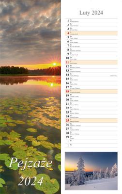 Opakowanie Kalendarz 2024 Pasek Pejzaże