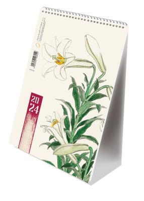Opakowanie Kalendarz 2024 pionowy B6 ze spiralką kwiat