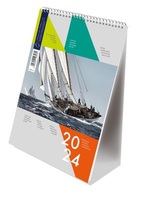 Opakowanie Kalendarz 2024 pionowy B6 ze spiralką żagle