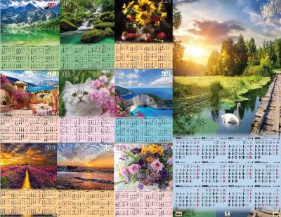 Kalendarz 2024 plakatowy z listwą (20szt). Autor: Pan Kalendarzyk. SmakLiter.pl Okładka książki Kalendarz 2024 plakatowy z listwą (20szt)