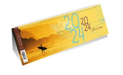 Opakowanie Kalendarz 2024 poziomy ze spiralką surfer
