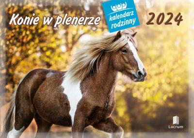 Kalendarz 2024 Rodzinny Konie w plenerze. Wydawca: Lucrum. SmakLiter.pl Opakowanie Kalendarz 2024 Rodzinny Konie w plenerze