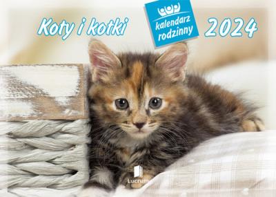 Kalendarz 2024 Rodzinny Koty i kotki. Wydawca: Lucrum. SmakLiter.pl Opakowanie Kalendarz 2024 Rodzinny Koty i kotki