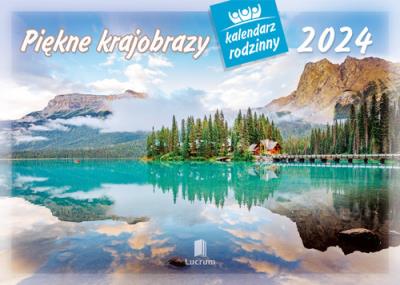 Kalendarz 2024 Rodzinny Piękne krajobrazy. Wydawca: Lucrum. SmakLiter.pl Opakowanie Kalendarz 2024 Rodzinny Piękne krajobrazy