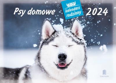 Kalendarz 2024 Rodzinny Psy domowe. Wydawca: Lucrum. SmakLiter.pl Opakowanie Kalendarz 2024 Rodzinny Psy domowe