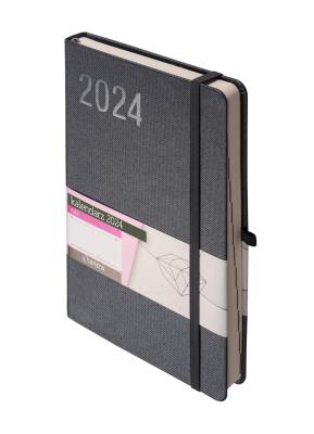 Okładka książki Kalendarz 2024 Rubi A5 grafit DNS