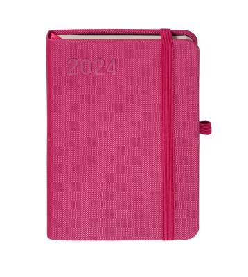 Okładka książki Kalendarz 2024 Rubi A6 różowy TDW