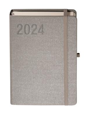 Okładka książki Kalendarz 2024 Sakura A5 srebrny DNS