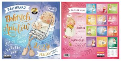 Opakowanie Kalendarz 2024 ścienny Classic  Dobre Anioły