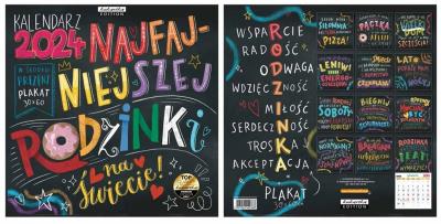 Opakowanie Kalendarz 2024 ścienny Classic Tablica rodzinki