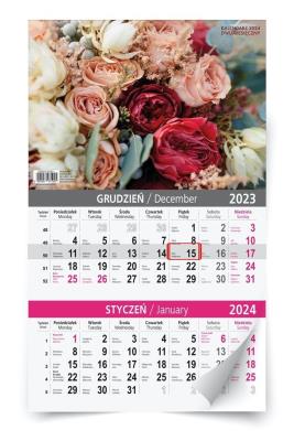 Opakowanie Kalendarz 2024 ścienny dwumiesięczny MIX