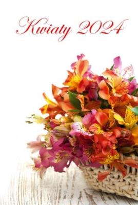 Okładka książki Kalendarz 2024 Ścienny dwustronny Kwiaty