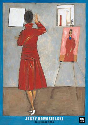 Kalendarz 2024 ścienny Jerzy Nowosielski. Autor: Opracowanie zbiorowe. SmakLiter.pl Okładka książki Kalendarz 2024 ścienny Jerzy Nowosielski