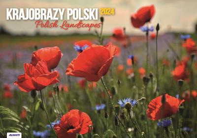 Okładka książki Kalendarz 2024 Ścienny Krajobrazy Polski