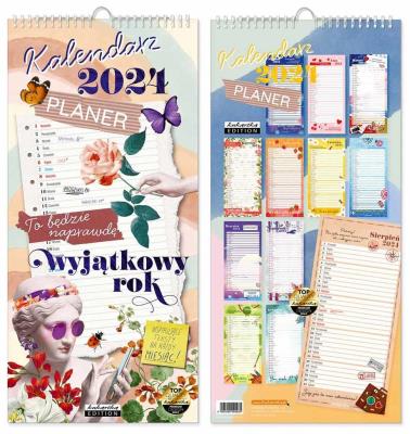 Opakowanie Kalendarz 2024 ścienny planer Trendy