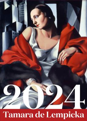 Kalendarz 2024  Tamara Łempicka wielkoformatowy luksusowy. Autor: Piekarski Michał. SmakLiter.pl Okładka książki Kalendarz 2024  Tamara Łempicka wielkoformatowy luksusowy