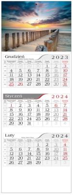 Opakowanie Kalendarz 2024 Trójdzielny Bałtyk