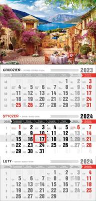 Opakowanie Kalendarz 2024 Trójdzielny Ekonomiczny Romantico