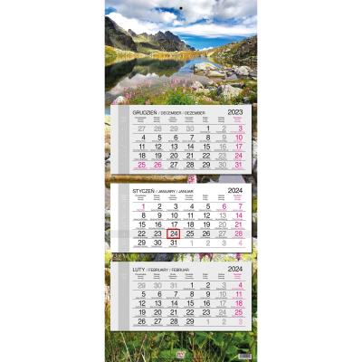 Opakowanie Kalendarz 2024 trójdzielny gł. płaska Tatry