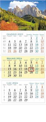 Opakowanie Kalendarz 2024 Trójdzielny Góry