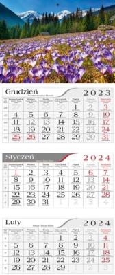 Opakowanie Kalendarz 2024 Trójdzielny Krokusy