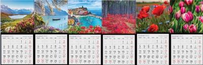 Opakowanie Kalendarz 2024 Trójdzielny Kwadratowy MIX