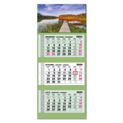 Opakowanie Kalendarz 2024 trójdzielny LUX wypukły Kaszuby