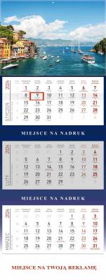 Okładka książki Kalendarz 2024 Trójdzielny Morze