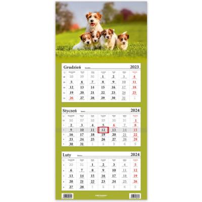 Opakowanie Kalendarz 2024 Trójdzielny Psy