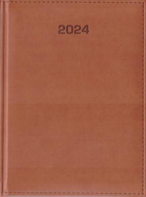 Kalendarz 2024 tygodniowy B5 Vivella jasny brąz. Wydawca: ANIEW. SmakLiter.pl Opakowanie Kalendarz 2024 tygodniowy B5 Vivella jasny brąz