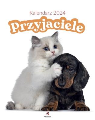 Opakowanie Kalendarz 2024 wieloplanszowy Przyjaciele biały