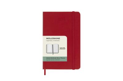 Opakowanie Kalendarz 2025 12M Moleskine P tygodniowy Scarlet Red 9x14