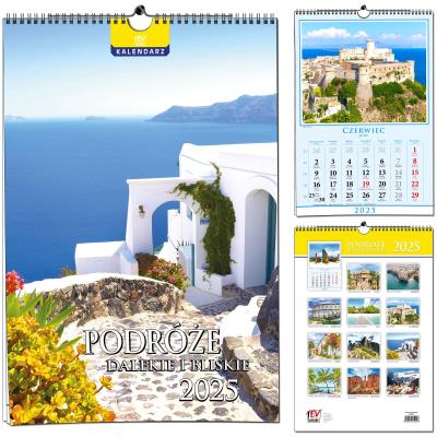 Opakowanie Kalendarz 2025 13 Plansz B3 Podróże