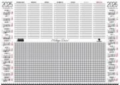 Kalendarz 2025/2026 A2 biurkowy Biuwar z listwą. Autor: Pan Kalendarzyk. SmakLiter.pl Okładka książki Kalendarz 2025/2026 A2 biurkowy Biuwar z listwą