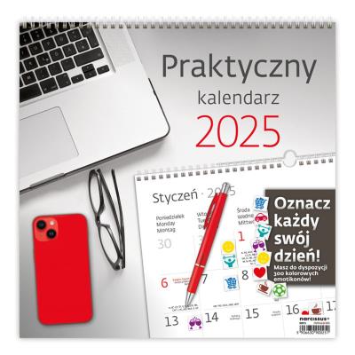 Opakowanie Kalendarz 2025 30x30 Praktyczny