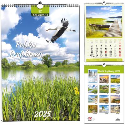 Opakowanie Kalendarz 2025 7 Plansz B3 Polskie Krajobrazy