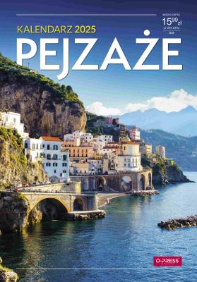 Kalendarz 2025 A3 Ścienny Pejzaże. Wydawca: O-press. SmakLiter.pl Opakowanie Kalendarz 2025 A3 Ścienny Pejzaże