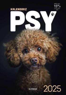 Kalendarz 2025 A3 Ścienny Psy. Wydawca: O-press. SmakLiter.pl Opakowanie Kalendarz 2025 A3 Ścienny Psy